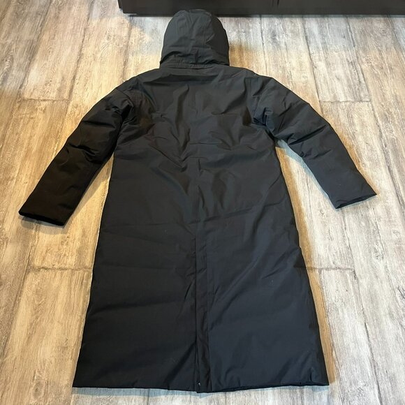 NWT! Nau W's Copenhagen Down Trench Parka Coat, Black (Caviar), Large - Picture 11 of 16